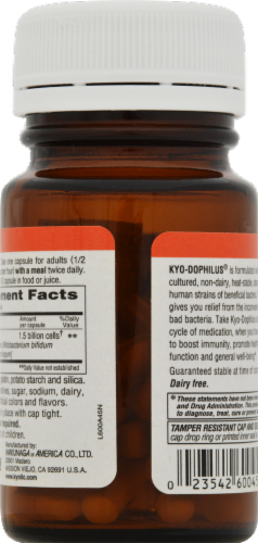Kyolic Dophilus Digestion And Immune Health Capsules Perspective: back