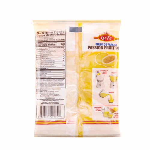 La Fe® Maracuya Passion Fruit Pulp Perspective: back