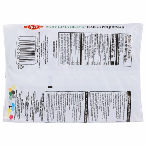 La Fe® Baby Lima Beans Perspective: back