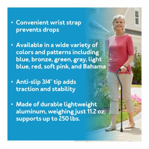 Designer Offset Cane - Green Perspective: back