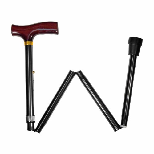 Derby Folding Cane - Black Perspective: back