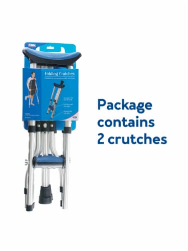 Carex Folding Crutches Perspective: back