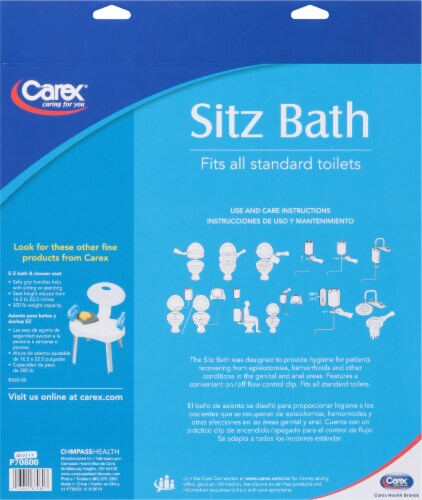 Carex® Sitz Bath Perspective: back