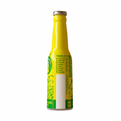 Twang® Lemon Lime Beer Salt Longneck Bottle Perspective: back