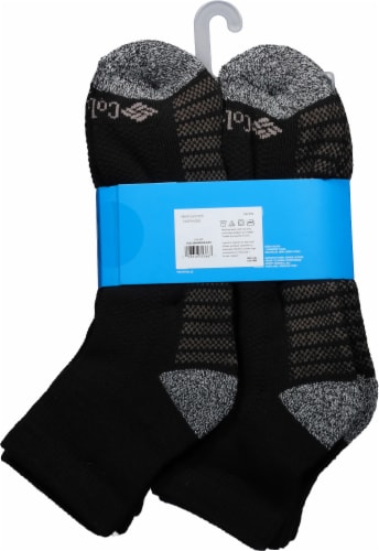 Columbia Men's Large Quarter Socks - Black Perspective: back