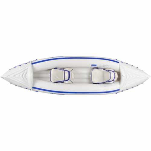 Sea Eagle 330 Deluxe 2 Person Inflatable Sport Kayak Canoe Boat w/ Pump & Oars Perspective: back