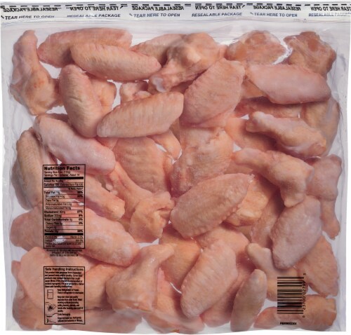 Ready to Cook Ice Glazed Chicken Wing Portions Perspective: back