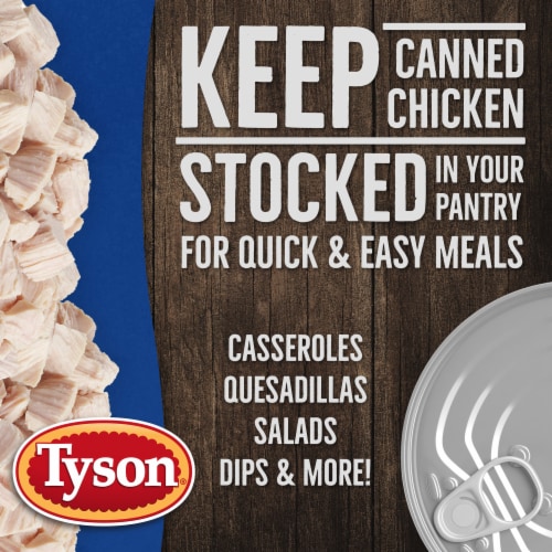 Tyson® Premium Chunk White Chicken Breast Perspective: back
