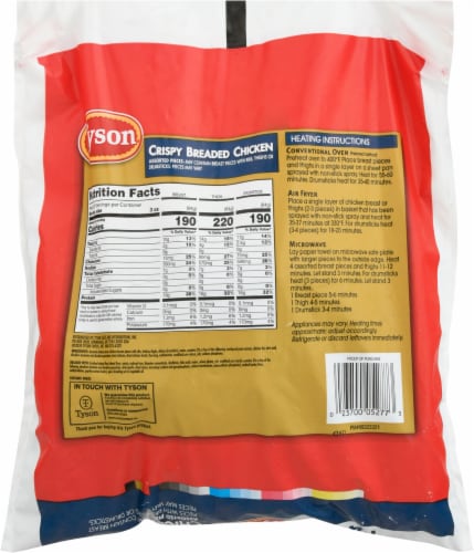 Tyson® Crispy Chicken Variety Pack Perspective: back