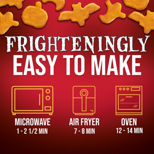 Tyson® Spooky Nuggets Fully Cooked Breaded Shaped Chicken Patties Perspective: back
