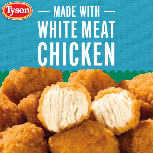 Tyson Frozen Lightly Breaded Boneless Chicken Bites Perspective: back
