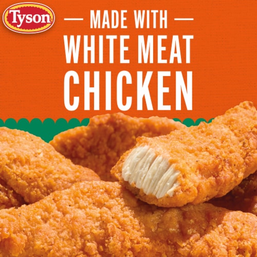 Tyson Frozen Lightly Breaded Buffalo Style Chicken Strips Perspective: back