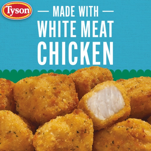 Tyson Frozen Lightly Breaded Garlic Parmesan Boneless Chicken Bites Perspective: back