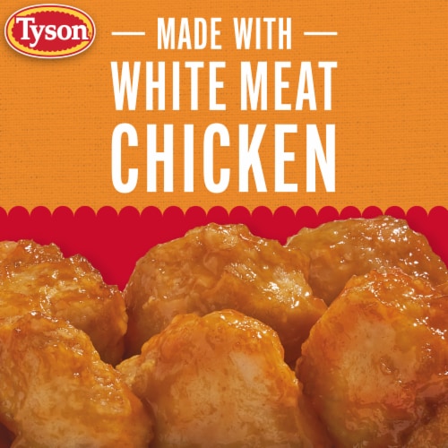 Tyson Frozen Hot Orange Boneless Chicken Bites Perspective: back