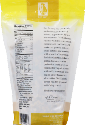 Leila Bay Trading Co.™ Banana Nut Granola Perspective: back