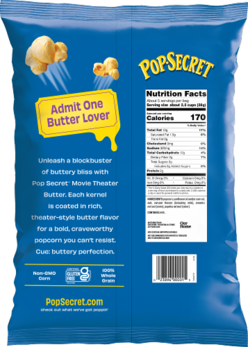 Pop Secret® Movie Theater Butter Popcorn Perspective: back