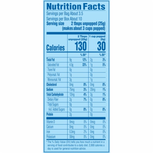 Pop Secret Popcorn Kettle Corn Microwave Popcorn 3.2 Oz Sharing Bags Perspective: back
