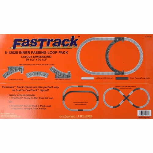 Lionel 612028 FasTrack Electric Model Train O Gauge Inner Passing