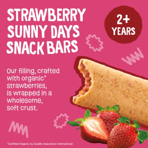 Earth's Best Organic Sunny Days Snack Bars, 2+ Years Up, Strawberry & Other Natural Flavors Perspective: back
