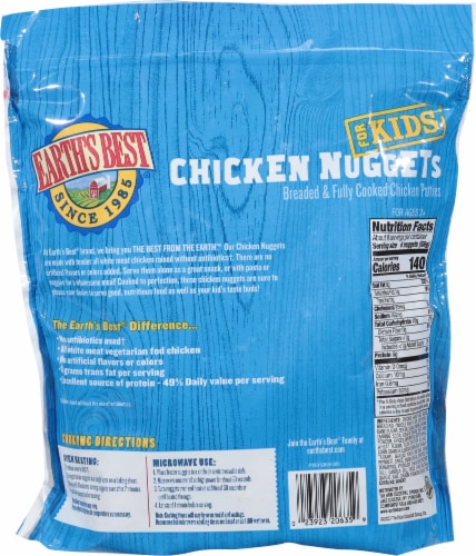 Earth's Best® Chicken Nuggets for Kids Perspective: back