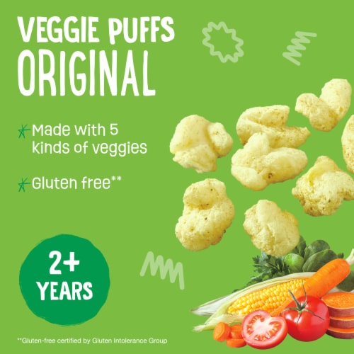 Earth's Best® Organic Original Veggie Puffs Snack Perspective: back