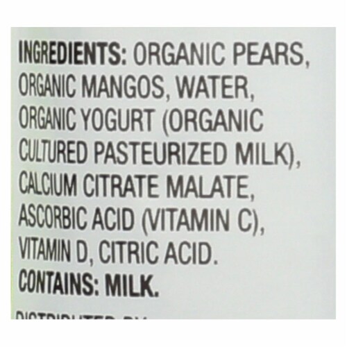 Earth's Best Sesame Street Yoghurt Smoothie Pear Mango Perspective: back