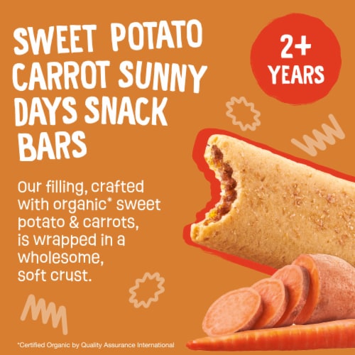 Earth's Best® Sesame Street Organic Sunny Days Sweet Potato & Carrot Snack Bars Perspective: back