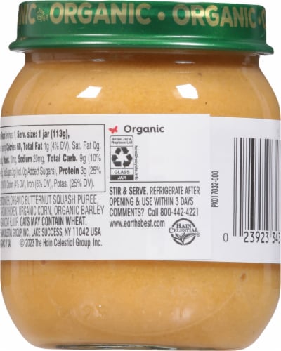 Earth's Best Organic® Butternut Squash Chicken & Multigrain Baby Food Perspective: back