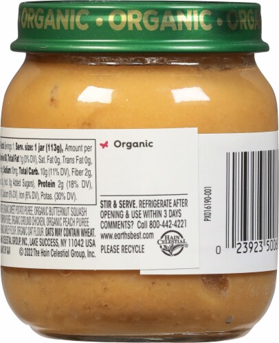 Earth's Best Organic Sweet Potato & Chicken Stage 2 Baby Food Perspective: back