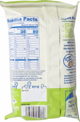 Earth's Best® Garden Veggie™ Crunchy Sticks Perspective: back