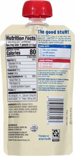 Earth's Best® Ages 6M+ Organic Pasta Marinari with Veggies Puree Baby Food Pouch Perspective: back