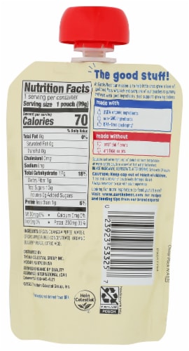 Earth's Best® Organic Banana Apple Blueberry Baby Food Pouch Perspective: back