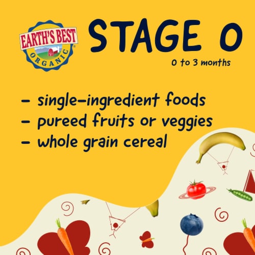 Earth's Best® Whole Grain Oatmeal Cereal Perspective: back