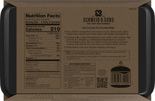 Schweid & Sons Retail Fresh The Signature Series Chuck Brisket Patty Perspective: back
