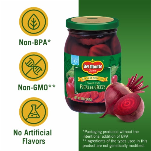 Del Monte Harvest Selects Crinkle Cut Pickled Beets 16 oz