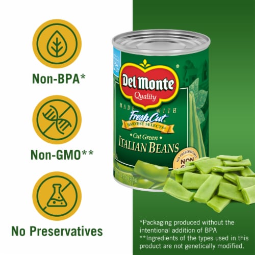 Del Monte® Harvest Selects® Italian Beans Perspective: back