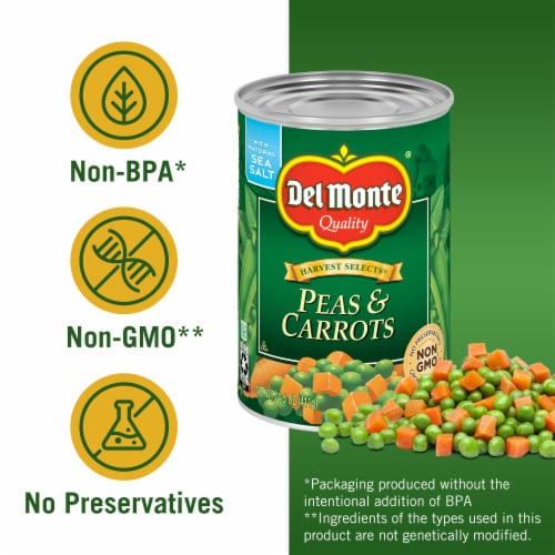 Del Monte® Special Blends Peas & Carrots Canned Vegetables Perspective: back
