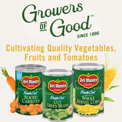 Del Monte® No Salt Added Fresh Cut® Leaf Spinach Perspective: back