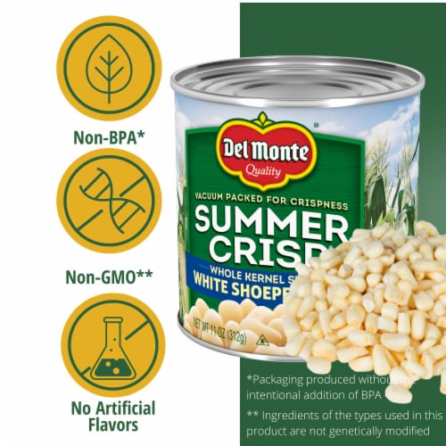 Del Monte Summer Crisp White Shoepeg Corn Perspective: back