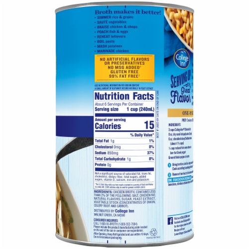 College Inn Chicken Broth Perspective: back