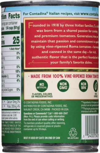 Contadina Extra Thick & Zesty Tomato Sauce Perspective: back