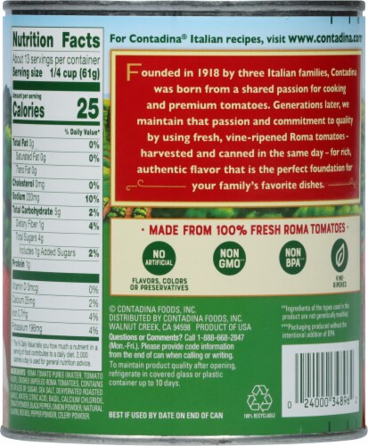 Contadina® Crushed Tomatoes With Roasted Garlic Perspective: back