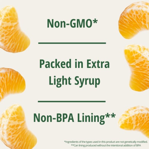 Del Monte No Sugar Added Mandarin Oranges Perspective: back