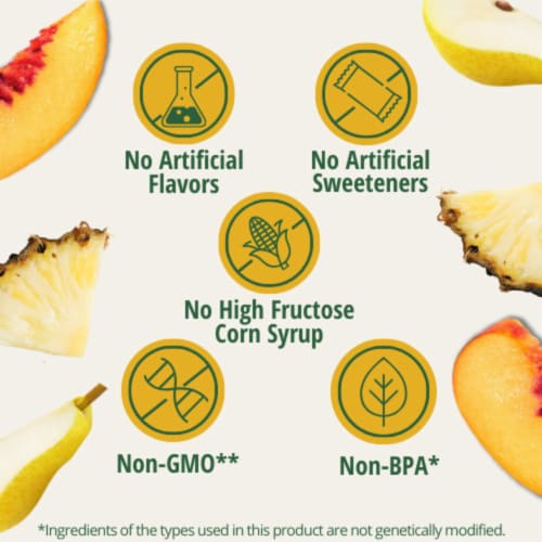 Del Monte No Sugar Added Mixed Fruit Fruit Cup Snacks Perspective: back
