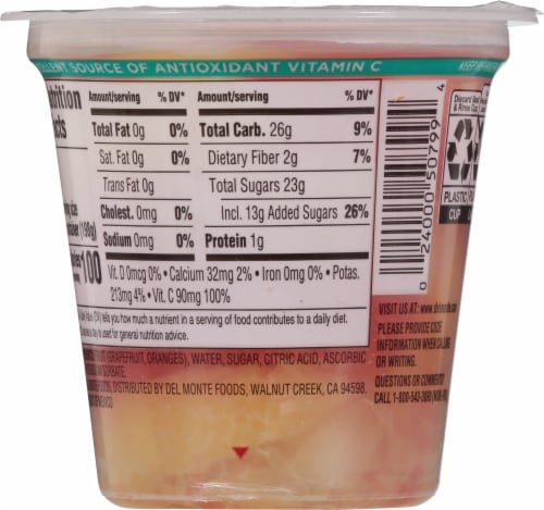 Del Monte® Fruit Naturals Citrus Salad Fruit Cup Perspective: back