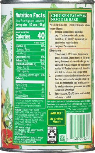 Del Monte® Mushroom Pasta Sauce Perspective: back