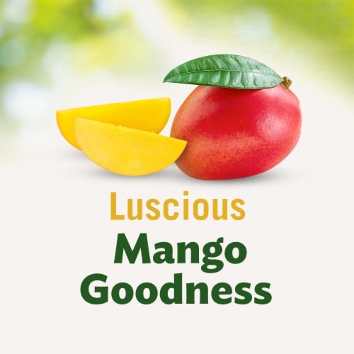 DEL MONTE Diced Mango FRUIT CUP Snacks in 100% Fruit Juice 4 Pack Perspective: back