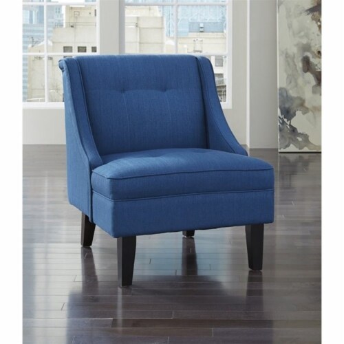 Signature Design by Ashley Clarinda Fabric Accent Chair in Blue Perspective: back