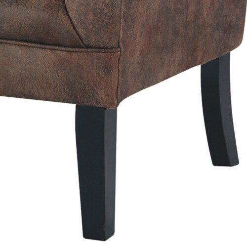 Ashley Drakelle Tufted Accent Chair in Mahogany Perspective: back