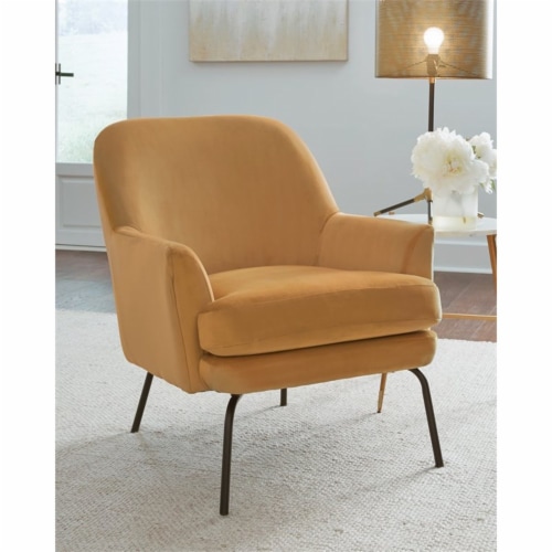 Ashley Furniture Dericka Gold Accent Chair Perspective: back